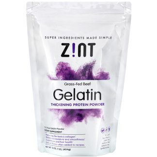 Zint, Grass-Fed Beef Gelatin, Thickening Protein Powder, 16 oz (454 g)
