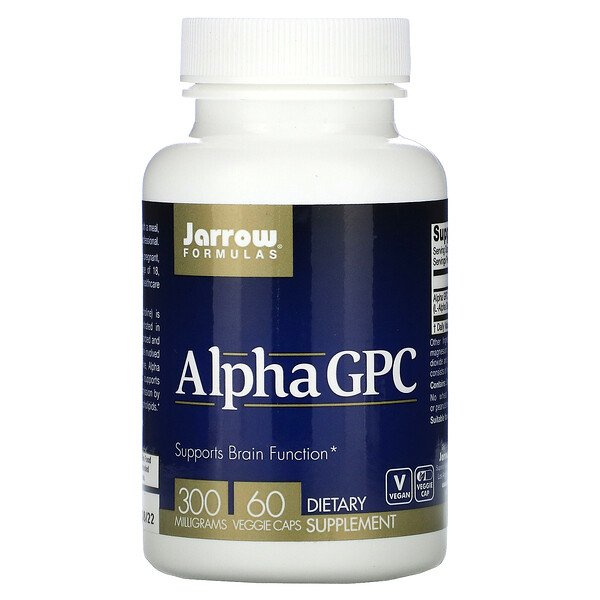 Jarrow Formulas, Alpha GPC, 300 mg, 60 Veggie Caps 1 Jarrow Formulas, Alpha GPC, 300 mg, 60 Veggie Caps