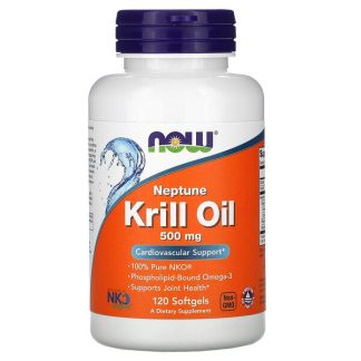 NOW Foods, Neptune Krill Oil, 500 mg, 120 Softgels