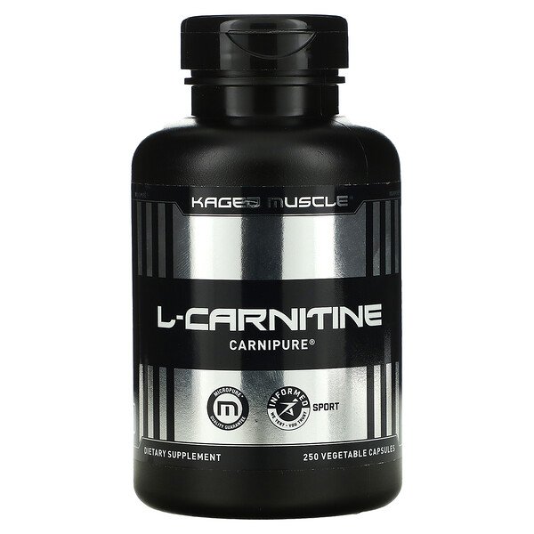 Kaged Muscle, L-Carnitine, 250 Vegetable Capsules 1 Kaged Muscle, L-Carnitine, 250 Vegetable Capsules
