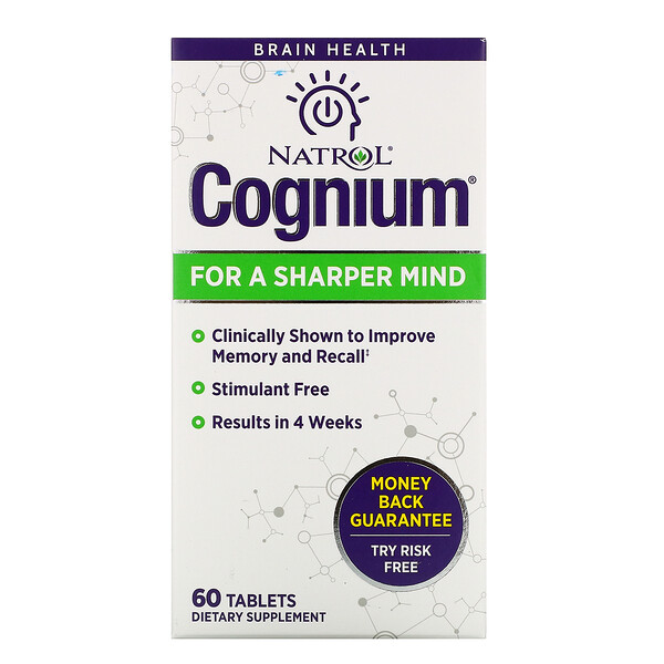Natrol, Cognium, 60 Tablets 1 Natrol, Cognium, 60 Tablets