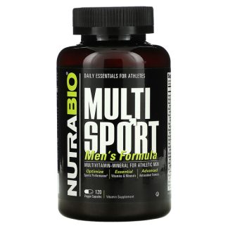 NutraBio Labs, MultiSport Men's Formula, 120 Veggie Caps