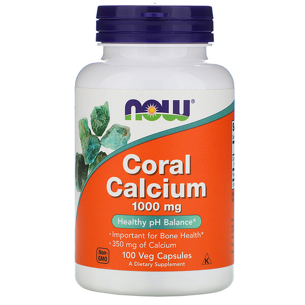 NOW Foods, Coral Calcium, 1,000 mg, 100 Veg Capsules 1 NOW Foods, Coral Calcium, 1,000 mg, 100 Veg Capsules
