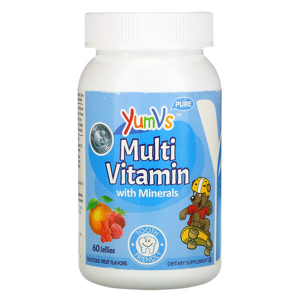YumV's, Multi Vitamin with Minerals, Delicious Fruit Flavors, 60 Jellies 1 YumV's, Multi Vitamin with Minerals, Delicious Fruit Flavors, 60 Jellies