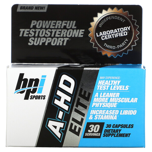 BPI Sports, A-HD Elite, 500 mg, 30 Capsules 1 BPI Sports, A-HD Elite, 500 mg, 30 Capsules