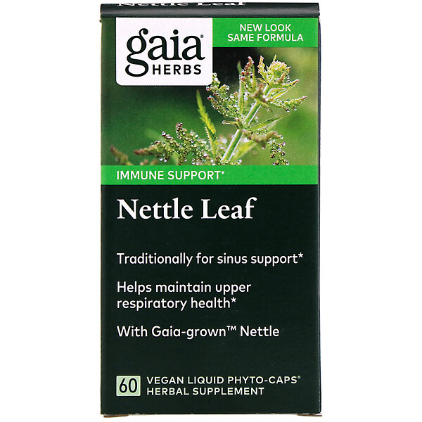 Gaia Herbs, Nettle Leaf, 60 Vegan Liquid Phyto-Caps 1 Gaia Herbs, Nettle Leaf, 60 Vegan Liquid Phyto-Caps