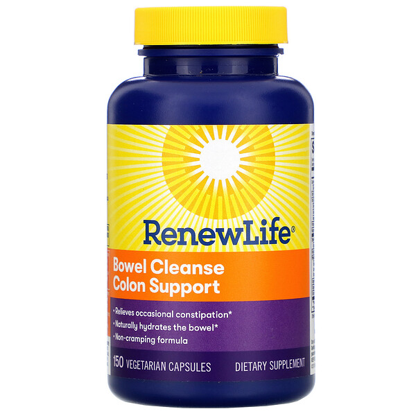 Renew Life, Bowel Cleanse Colon Support, 150 Vegetarian Capsules 1 Renew Life, Bowel Cleanse Colon Support, 150 Vegetarian Capsules