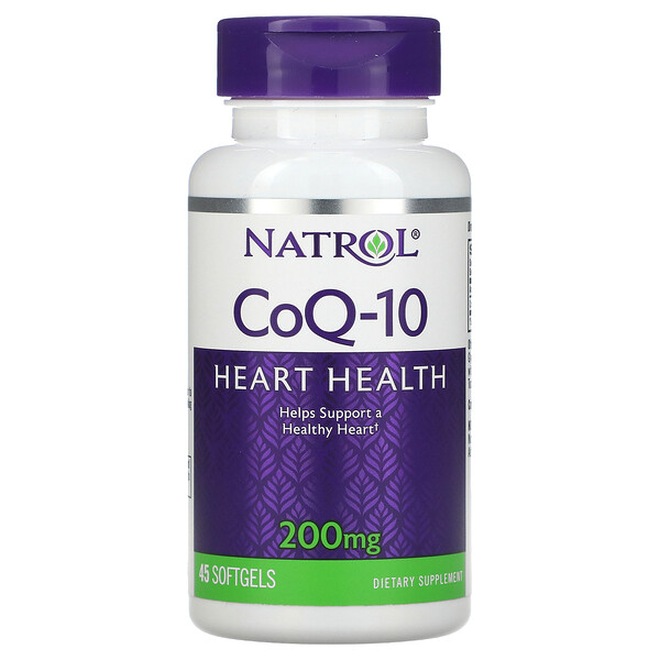 Natrol, CoQ-10, 200 mg, 45 Softgels 1 Natrol, CoQ-10, 200 mg, 45 Softgels