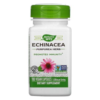 Nature's Way, Echinacea Purpurea Herb, 400 mg, 100 Vegan Capsules