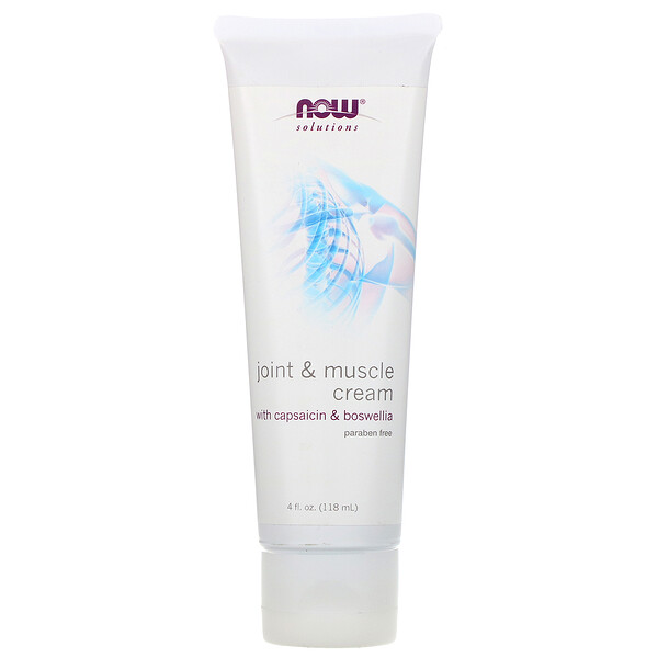 NOW Foods, Solutions, Joint and Muscle Cream, 4 fl NOW Foods, Solutions, Joint and Muscle Cream, 4 fl. oz (118 ml)
