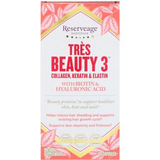 ReserveAge Nutrition, Tres Beauty 3, 90 Capsules