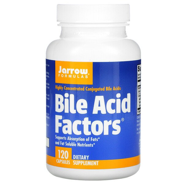 Jarrow Formulas, Bile Acid Factors, 120 Capsules 1 Jarrow Formulas, Bile Acid Factors, 120 Capsules