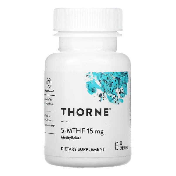 Thorne Research, 5-MTHF, 15 mg, 30 Capsules 1 Thorne Research, 5-MTHF, 15 mg, 30 Capsules
