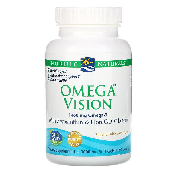 Nordic Naturals, Omega Vision, 730 mg, 60 Soft Gels 1 Nordic Naturals, Omega Vision, 730 mg, 60 Soft Gels