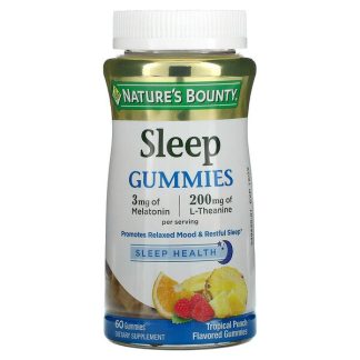 Nature's Bounty, Sleep Gummies, Tropical Punch , 60 Gummies