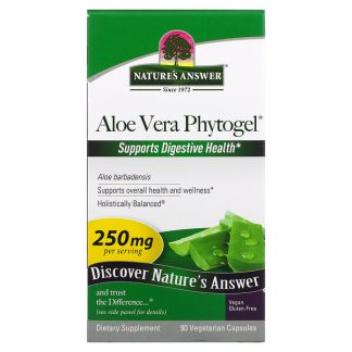 Nature's Answer, Aloe Vera Phytogel, 250 mg, 90 Vegetarian Capsules