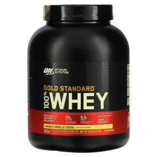 Optimum Nutrition, Gold Standard 100% Whey, French Vanilla Creme, 5 lb (2.27 kg)