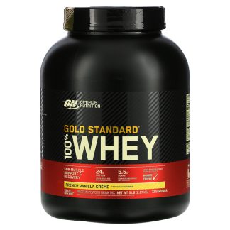 Optimum Nutrition, Gold Standard 100% Whey, French Vanilla Creme, 5 lb (2.27 kg)