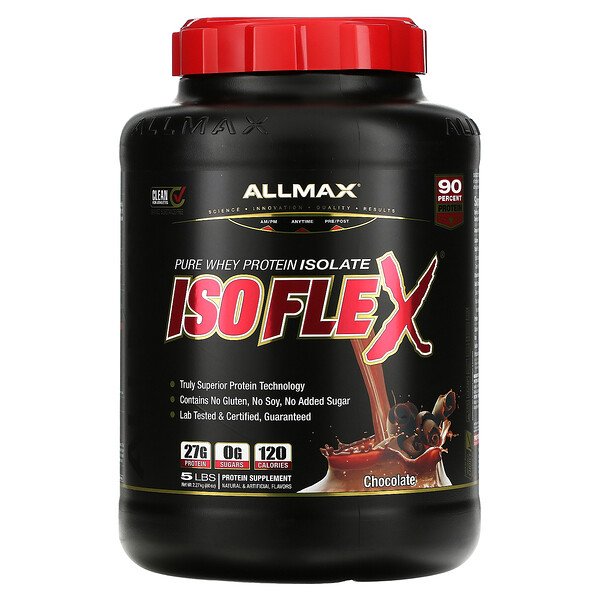 ALLMAX Nutrition, Isoflex, Pure Whey Protein Isolate, Chocolate, 5 lbs