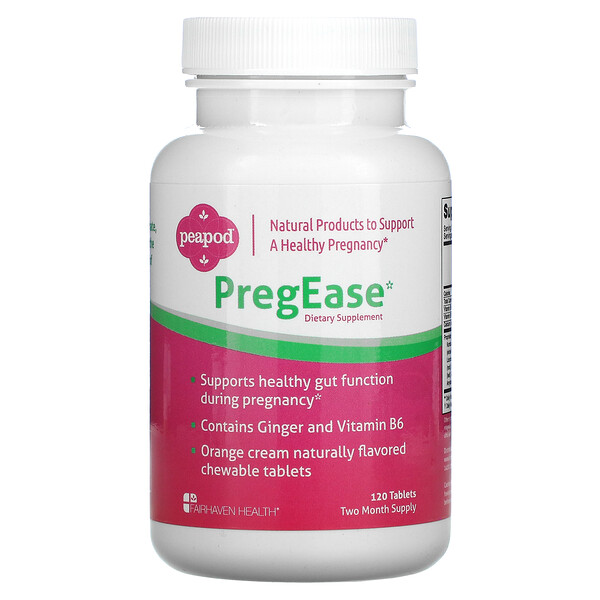 Fairhaven Health, PregEase, Orange Cream, 120 Tablets 1 Fairhaven Health, PregEase, Orange Cream, 120 Tablets