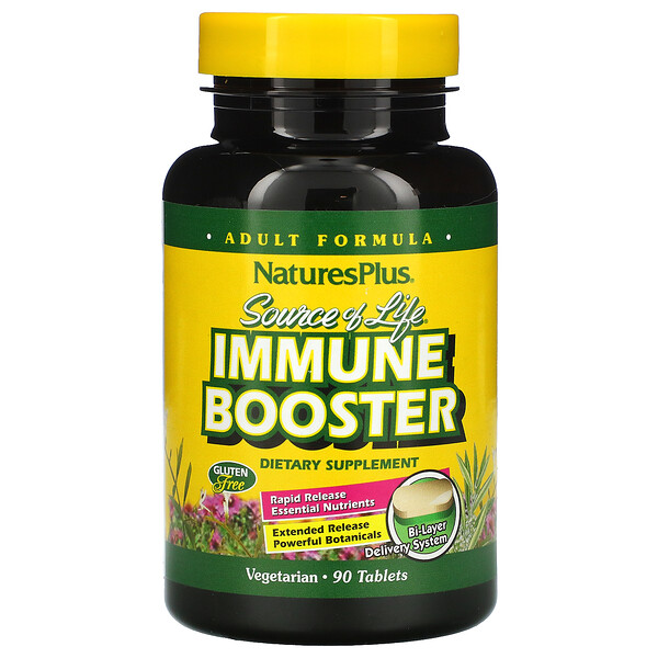 NaturesPlus, Source of Life, Immune Booster, 90 Tablets 1 NaturesPlus, Source of Life, Immune Booster, 90 Tablets