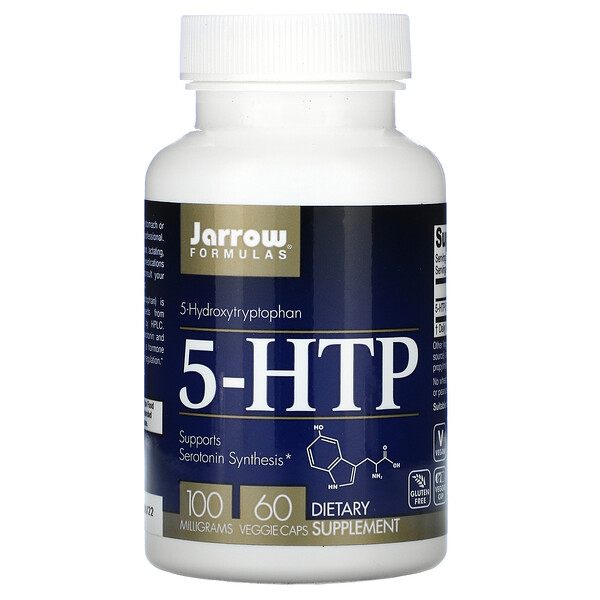 Jarrow Formulas, 5-HTP, 100 mg, 60 Veggie Caps 1 Jarrow Formulas, 5-HTP, 100 mg, 60 Veggie Caps