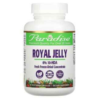 Paradise Herbs, Royal Jelly, 60 Vegetarian Capsules
