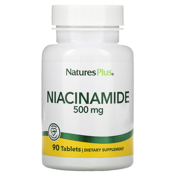 NaturesPlus, Niacinamide, 500 mg, 90 Tablets 1 NaturesPlus, Niacinamide, 500 mg, 90 Tablets