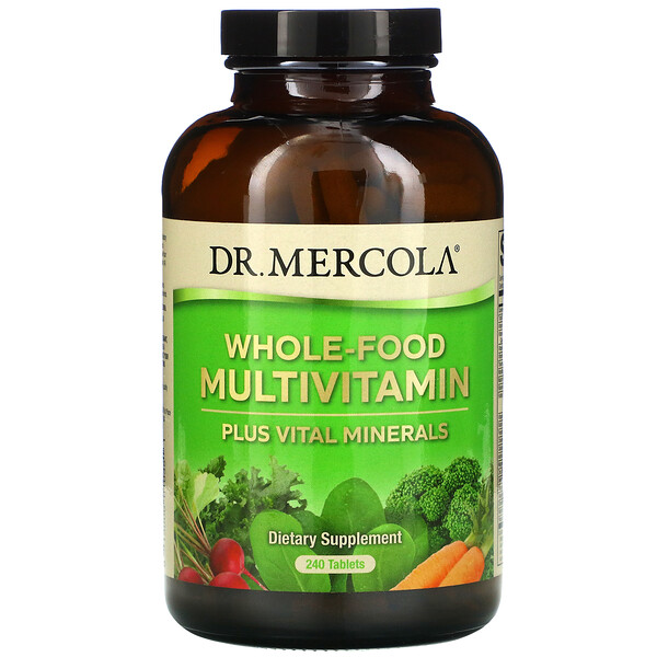 Dr Dr. Mercola, Whole-Food Multivitamin Plus Vital Minerals, 240 Tablets