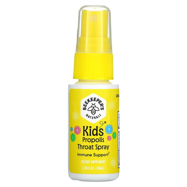 Beekeeper's Naturals, Kids, Propolis Throat Spray, 1.06 fl oz (30 ml)