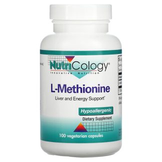 Nutricology, L-Methionine, 100 Vegetarian Capsules