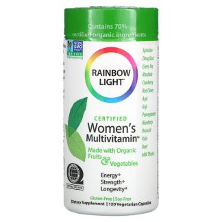 Rainbow Light, Certified Women's Multivitamin, 120 Vegetarian Capsules