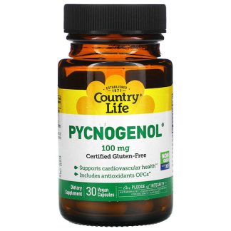 Country Life, Pycnogenol, 100 mg, 30 Vegan Capsules