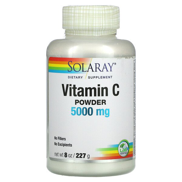 Solaray, Vitamin C Powder, 5,000 mg, 8 oz (227 g) 1 Solaray, Vitamin C Powder, 5,000 mg, 8 oz (227 g)