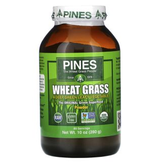 Pines International, Wheat Grass Powder, 10 oz (280 g)