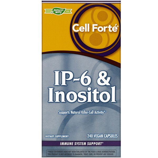 Nature's Way, Cell Forté, IP-6 & Inositol, 240 Vegan Capsules 1 Nature's Way, Cell Forté, IP-6 & Inositol, 240 Vegan Capsules