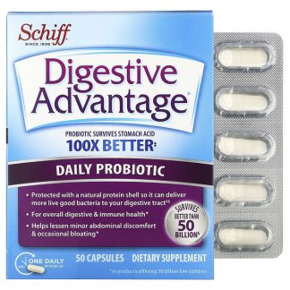 Schiff, Digestive Advantage, Daily Probiotic, 50 Capsules