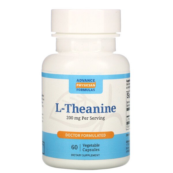 Advance Physician Formulas, L-Theanine, 200 mg, 60 Vegetable Capsules 1 Advance Physician Formulas, L-Theanine, 200 mg, 60 Vegetable Capsules