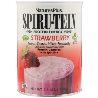 NaturesPlus, Spiru-Tein, High Protein Energy Meal, Strawberry, 2.4 lbs (1088 g)