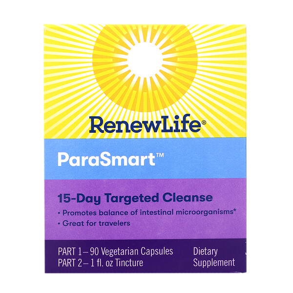 Renew Life, ParaSmart, 15-Day Targeted Cleanse, 2-Part 1 Renew Life, ParaSmart, 15-Day Targeted Cleanse, 2-Part