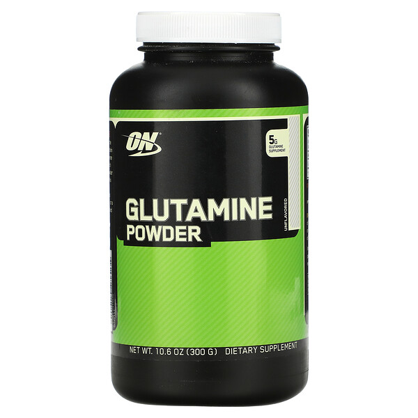 Optimum Nutrition, Glutamine Powder, Unflavored, 10 Optimum Nutrition, Glutamine Powder, Unflavored, 10.6 oz (300 g)