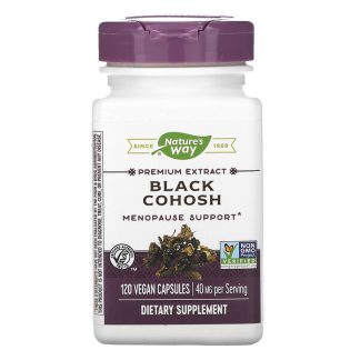 Nature's Way, Black Cohosh, 40 mg, 120 Vegan Capsules