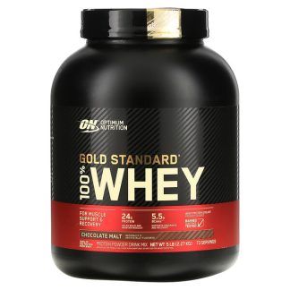 Optimum Nutrition, Gold Standard 100% Whey, Chocolate Malt, 5 lb (2.27 kg)