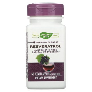 Nature's Way, Premium Blend, Resveratrol, 60 Vegan Capsules