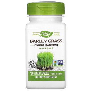 Nature's Way, Barley Grass, Young Harvest, 500 mg, 100 Vegan Capsules