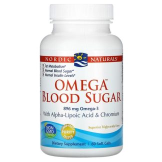 Nordic Naturals, Omega Blood Sugar, 448 mg, 60 Soft Gels