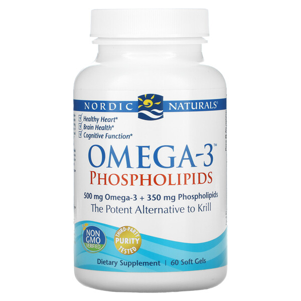 Nordic Naturals, Omega-3 Phospholipids, 60 Soft Gels 1 Nordic Naturals, Omega-3 Phospholipids, 60 Soft Gels