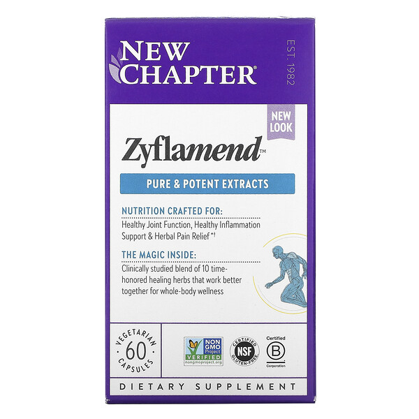 New Chapter, Zyflamend, 60 Vegetarian Capsules 1 New Chapter, Zyflamend, 60 Vegetarian Capsules
