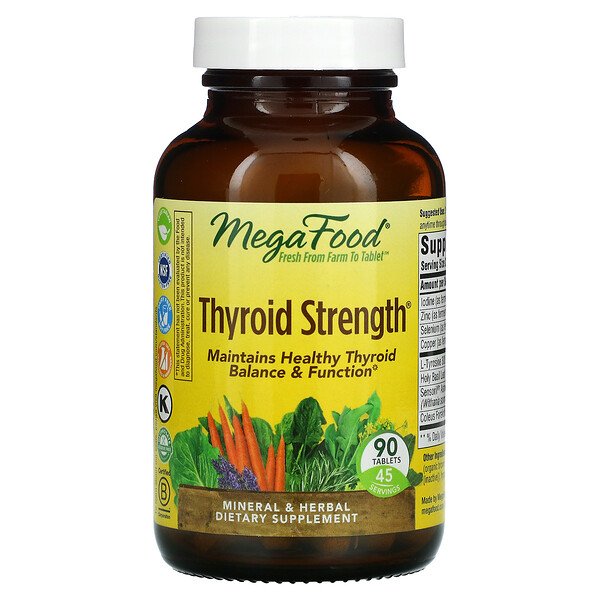 MegaFood, Thyroid Strength, 90 Tablets 1 MegaFood, Thyroid Strength, 90 Tablets