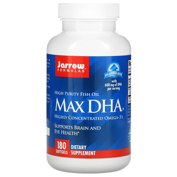 Jarrow Formulas, Max DHA, 180 Softgels 1 Jarrow Formulas, Max DHA, 180 Softgels